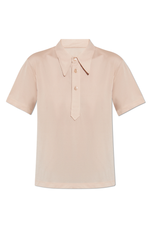Tシャツ・カットソー IONSEOUL Yeah ST Crop Collar Short Sleeve T-shirt JP5D0053 Cotton Short-Sleeve Cropped Shirt in Short Sleeve | Vince